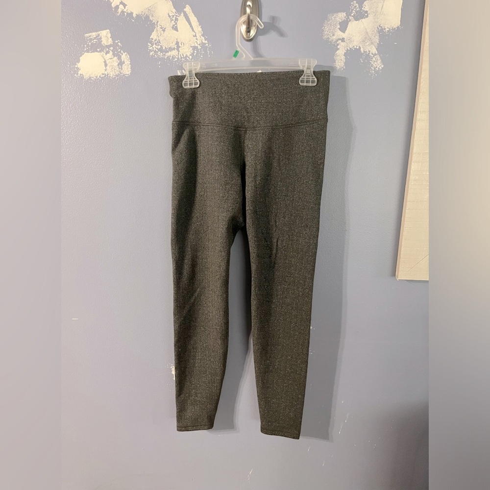 Old Navy Size Medium 2 Toned Gray Herringbone Full Length Leggings